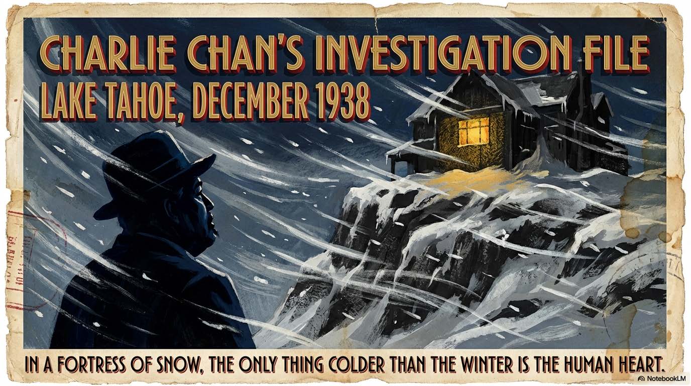 Title page: Charlie Chan’s Investigation File – Lake Tahoe, December 1938